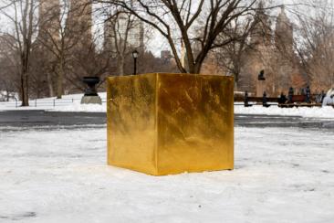 Central Park Gold Monolith