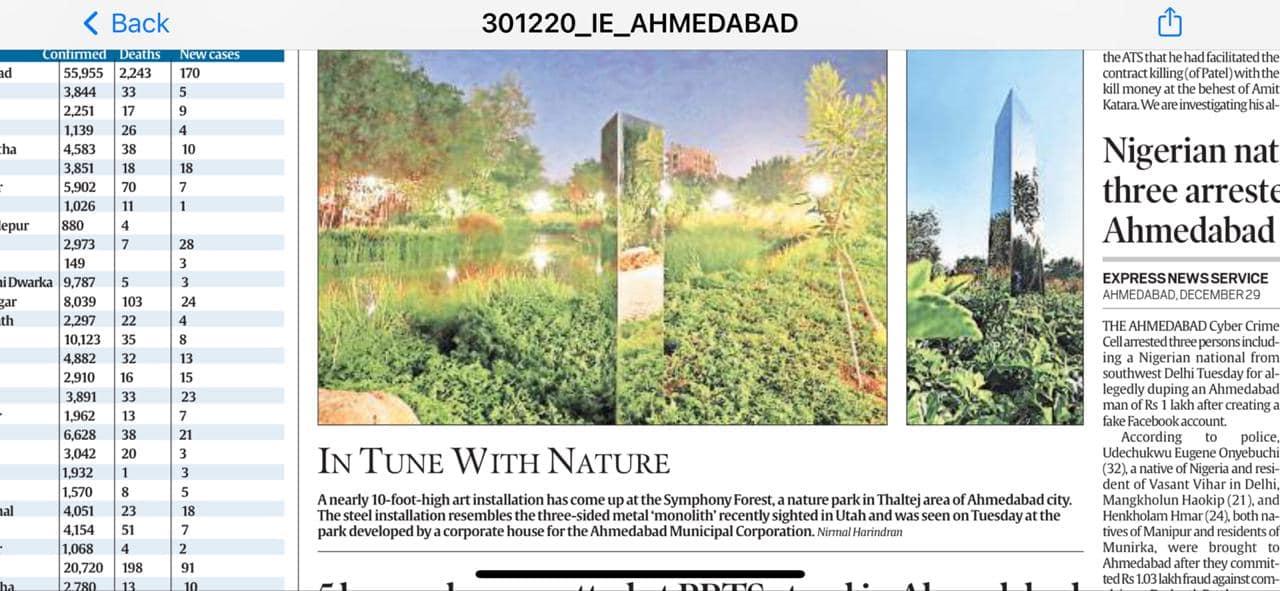 Ahmedabad, India. In tune with nature.